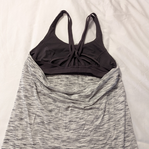 Lululemon Moment to Movement 2-in-1 Tank Spacedye black white/moon size 8 - Picture 4 of 5